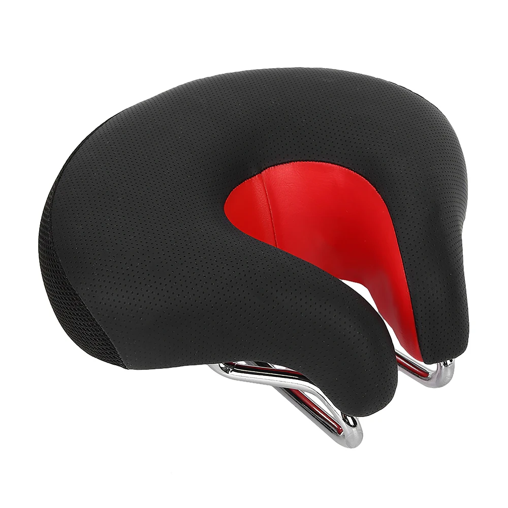 

Noseless Bike Seat Anti-Slip Breathable Shockproof Hollow Comfortable Ergonomic Bike Saddle Flexible Bike Cushion Men Women
