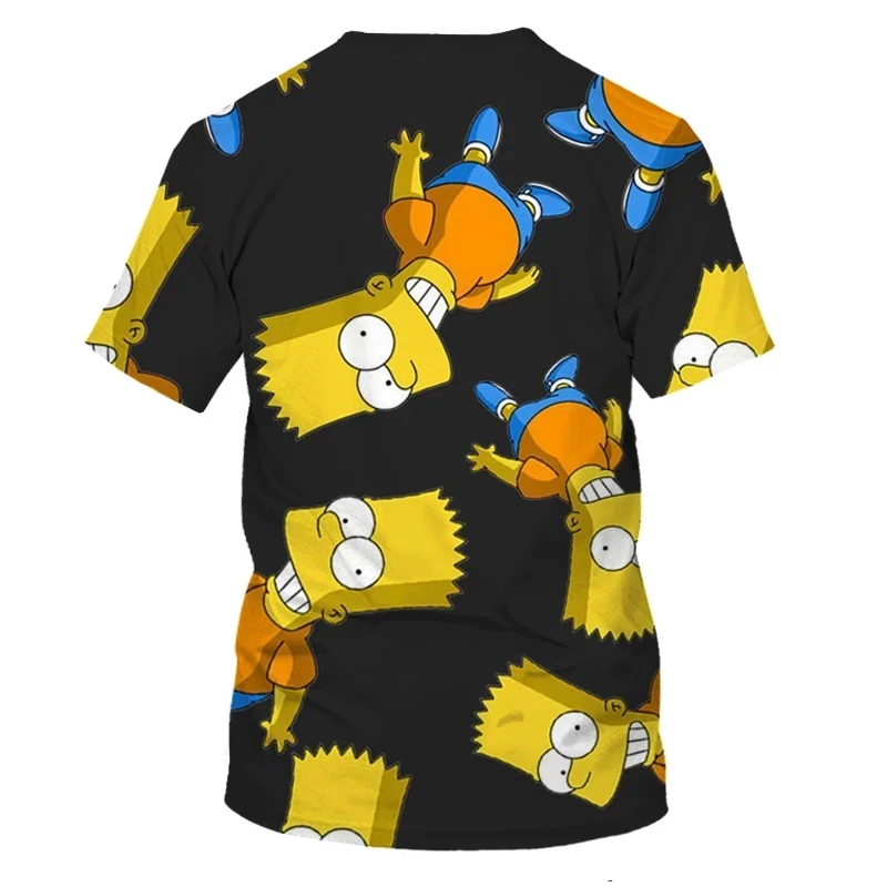 

Cartoon Anime Simpsons 3D Printing 2020 Summer T-shirt Men's Fashion Men's and Women's T-shirt Soft Texture Casual Fashion Men