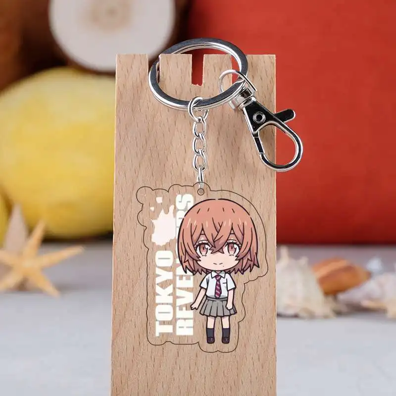 

Tokyo Revengers Anime Cosplay Keychain Manjiro Ken Takemichi Hinata Atsushi Chibi Kawaii Bag Pendant Fans Collection Props
