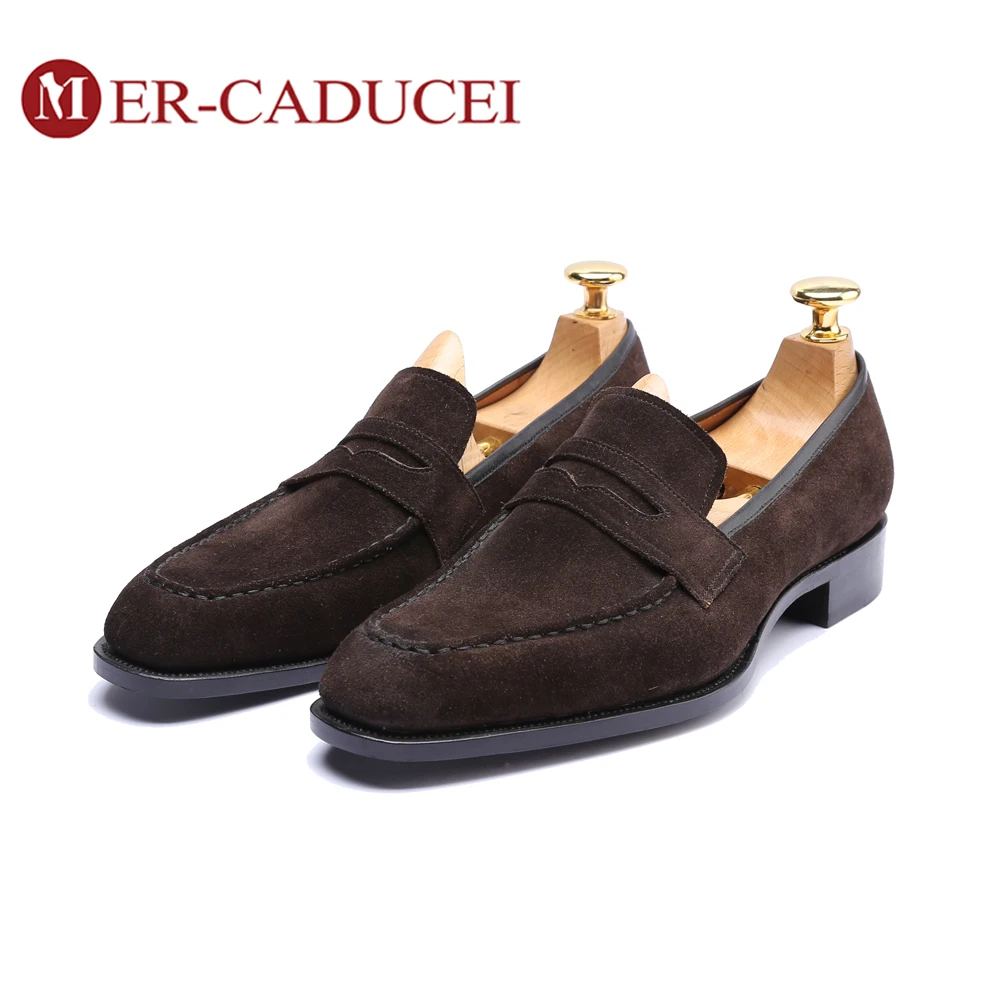 Лоферы Мужская обувь в винтажном стиле ретро натуральная кожа ручная работа