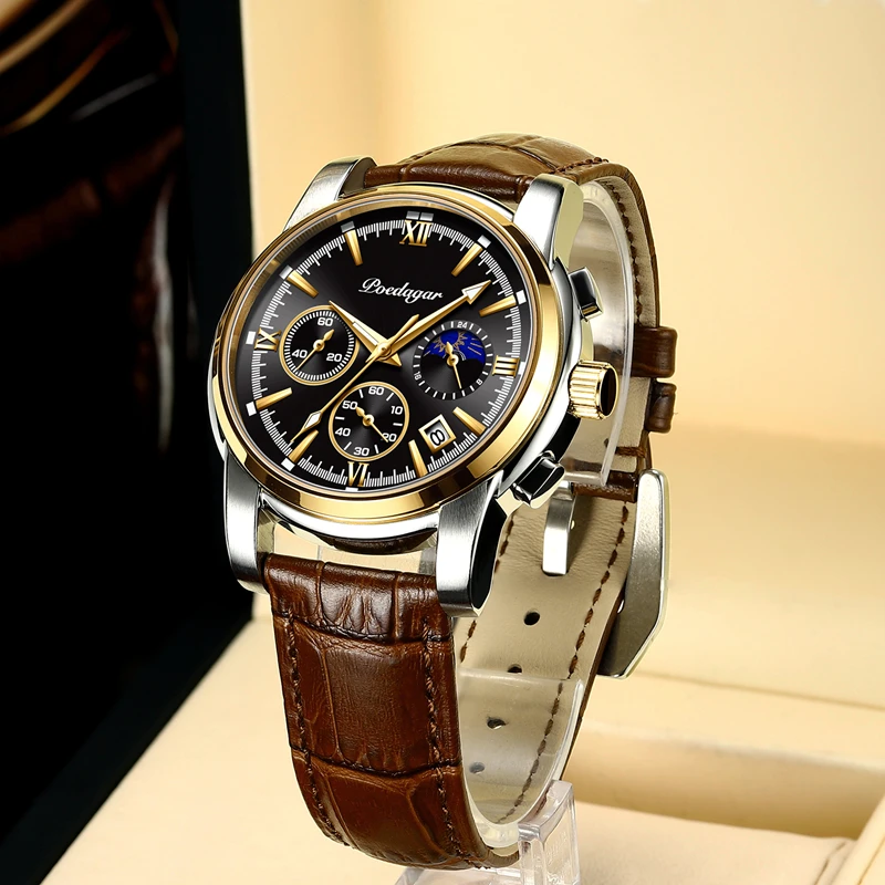

2021The New Top brand Luxury Mens Watches Luminous Waterproof Stainless Steel Watch Quartz Men Date Calendar business Wristwatch