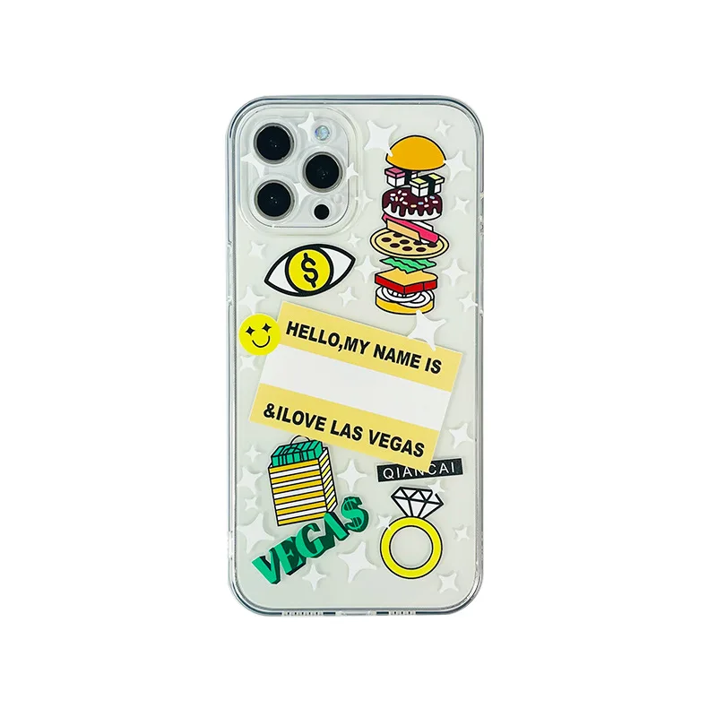

Phone case suitable for iPhone 6 to 12 TPU cartoon couple maobile phone cover