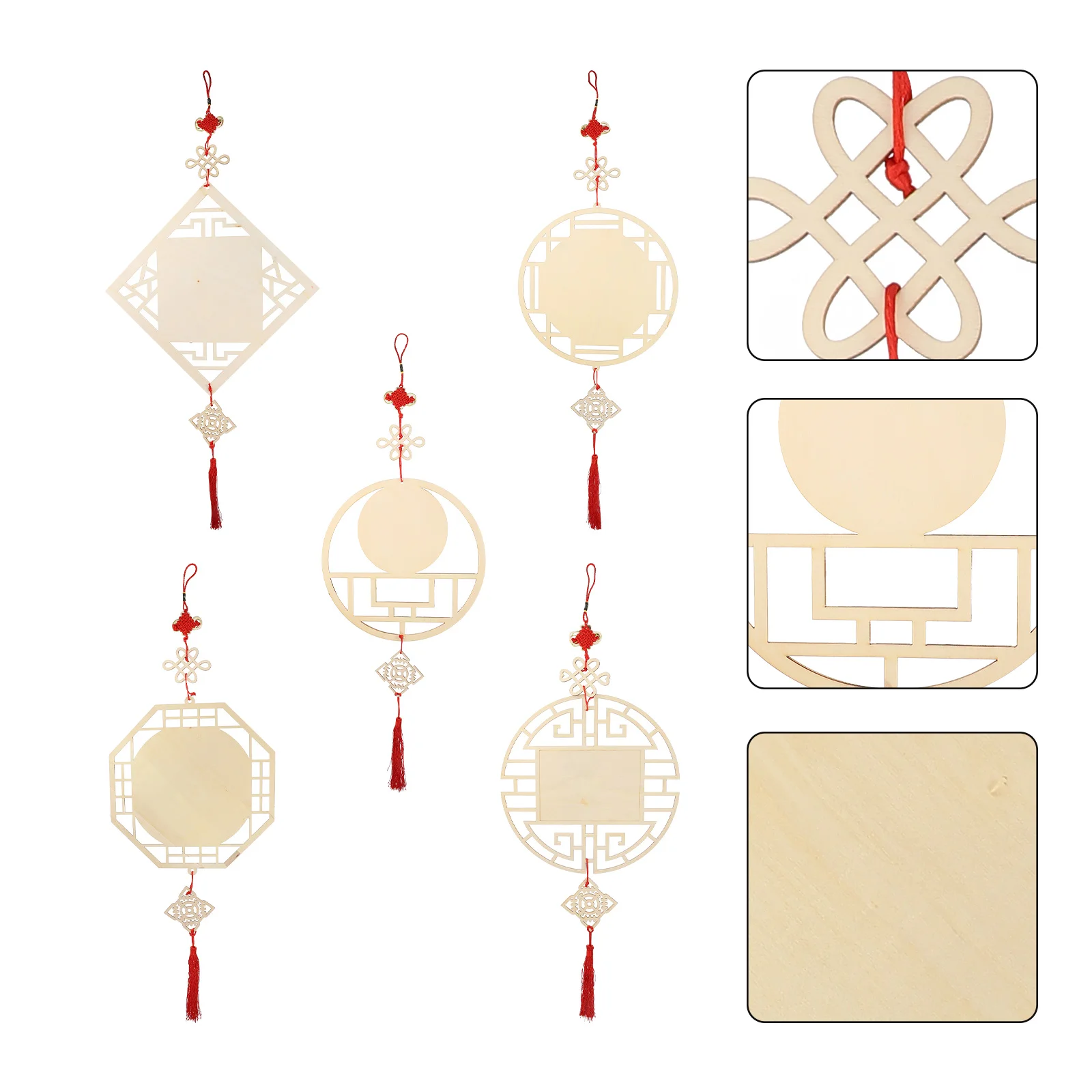 

1 Set Chinese Style Hanging Decorations Kindergarten DIY Craft Pendants (Assorted Color)