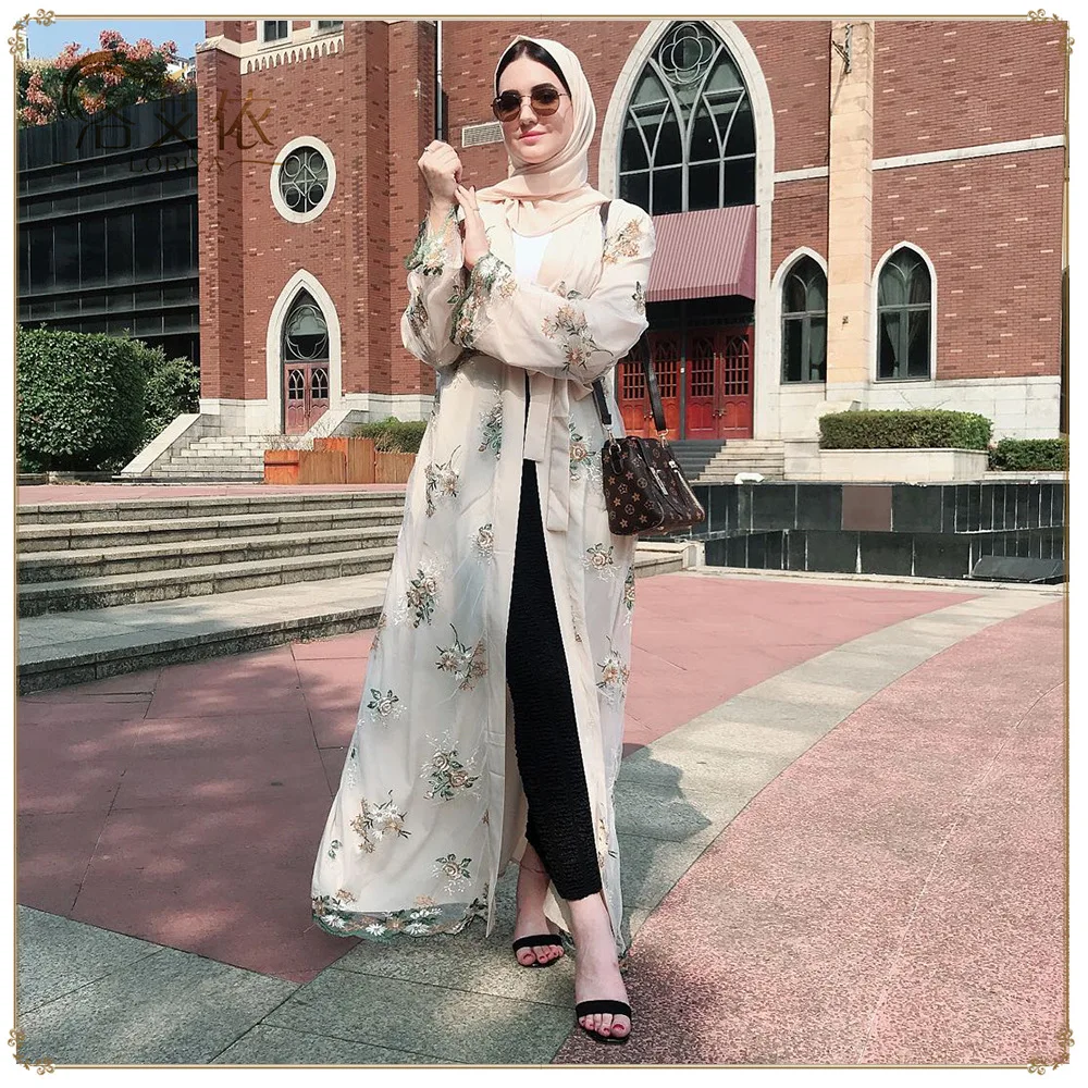 

Open Abaya Kimono Cardigan Turkish Hijab Muslim Dress Kaftan Dubai Caftan Abayas For Women Robe Ramadan Jilbab Islamic Clothing