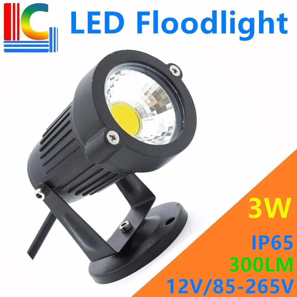 

3W LED Lawn Lamp 12V 110V 220V IP65 Waterproof Single Color Spotlights Garden Decor Outdoor LED floodlights LED Garden Light