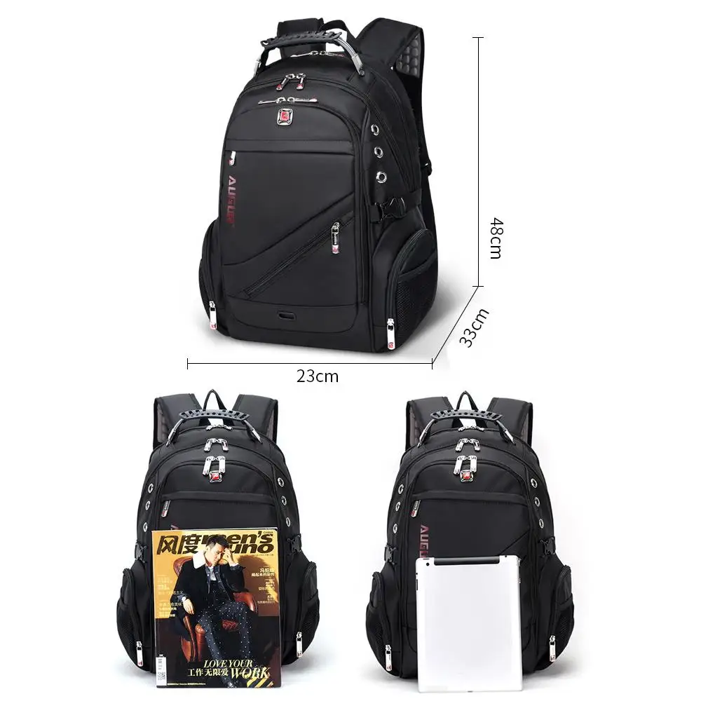 

17 Inches Oxford Cloth Sports Backpack Backpack Travel Bag Practical Outdoor Business Handbag Beautifully Durable Accessories