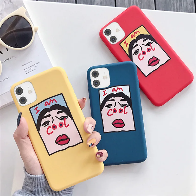 

Ottwn Cartoon Characters Cool Phone Case For iPhone 11 12 Pro Max X XR XS Max 7 8 6 6s Plus 5 5S SE 2020 Funny Soft Back Cover