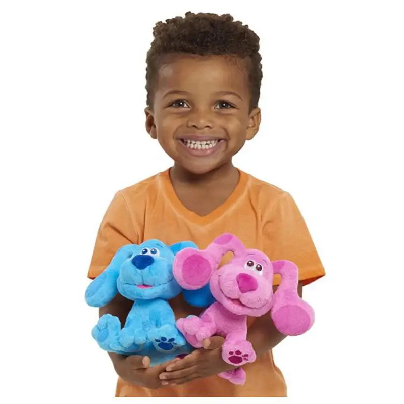 

2Pcs/Lot Blue's Clues & You! Beanbag Plushie Doll Blue Pink Dog Soft Stuffed Animals Kawaii Christmas Toys