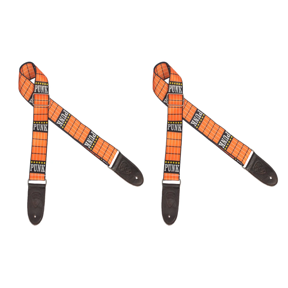 2 шт. регулируемые ремешки для гитары из ПУ кожи|Детали и аксессуары гитар| |