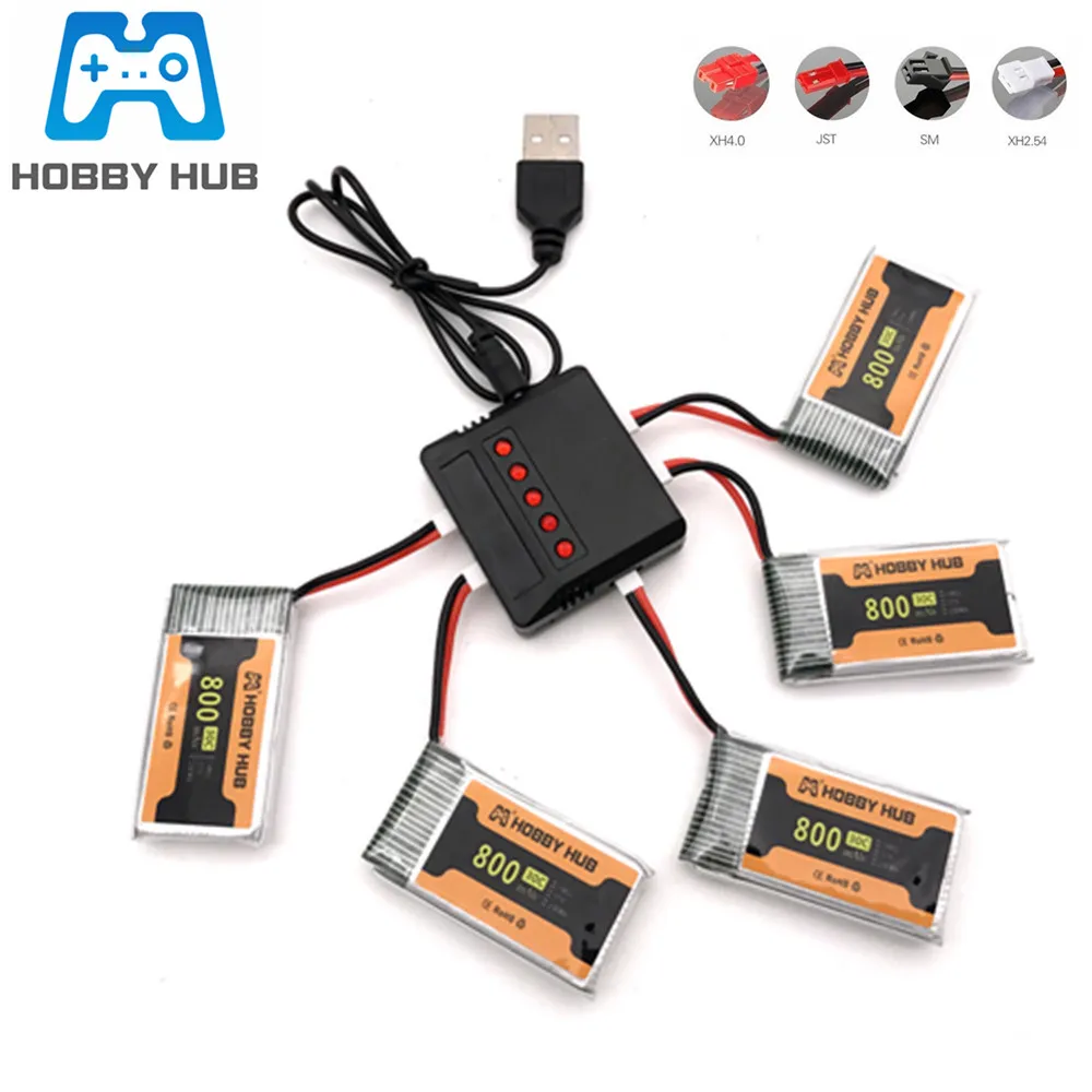 Аккумулятор 3,7 в 800 мА · ч lipo + зарядное устройство для Syma X5 X5C X5S X5SC X5HW X5HC X5SW M68 X300 X400 X500 X800 HJ819 rc drone, запасные части