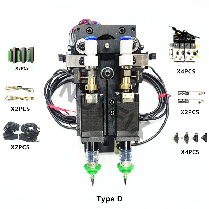 SMT DIY Монтажная головка JUKI шаговый двигатель разъем Поворотный Шарнир 503 504 сопло Nema8 полый вал шаговый для выбора места крепления