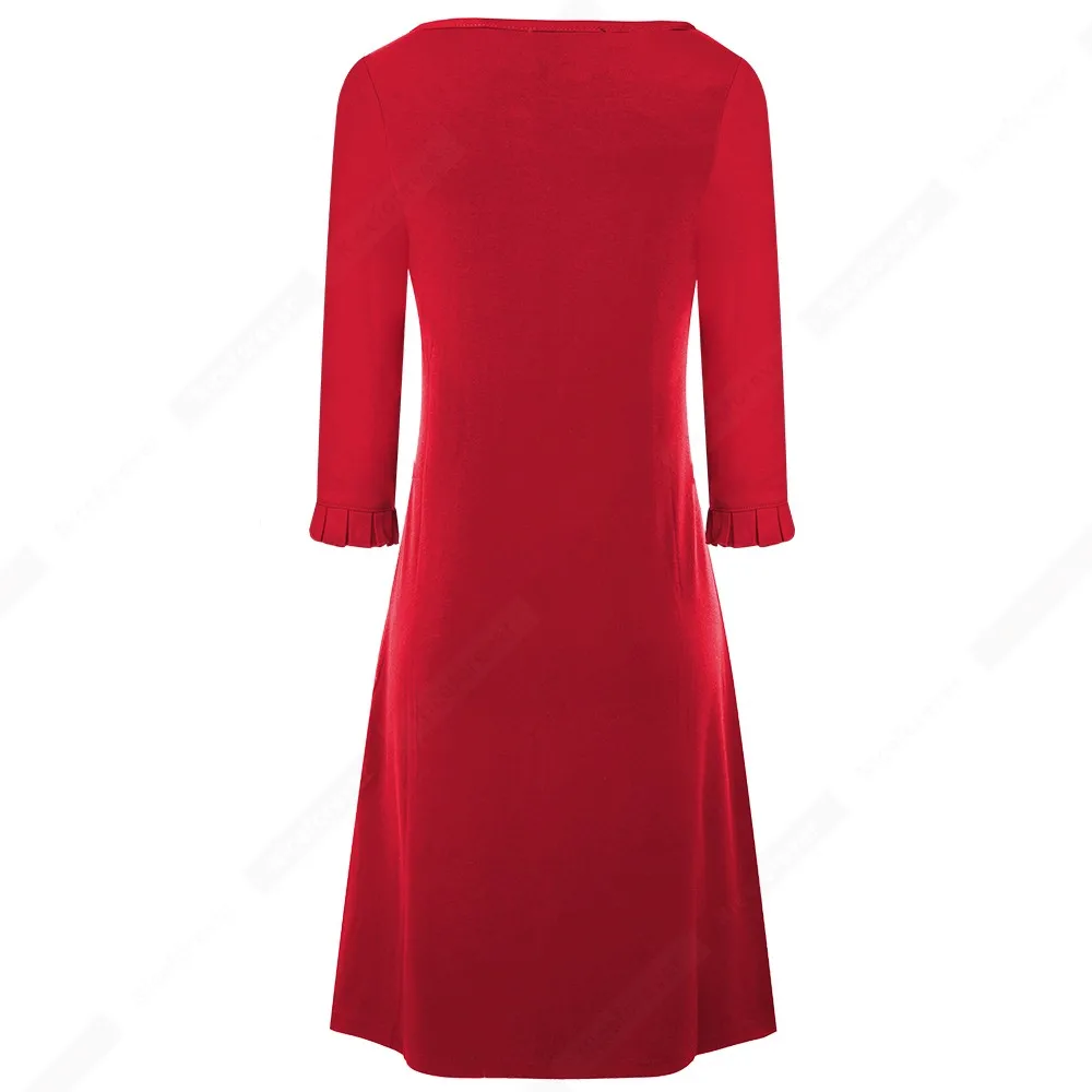 Осеннее женское шикарное однотонное красное повседневное свободное прямое