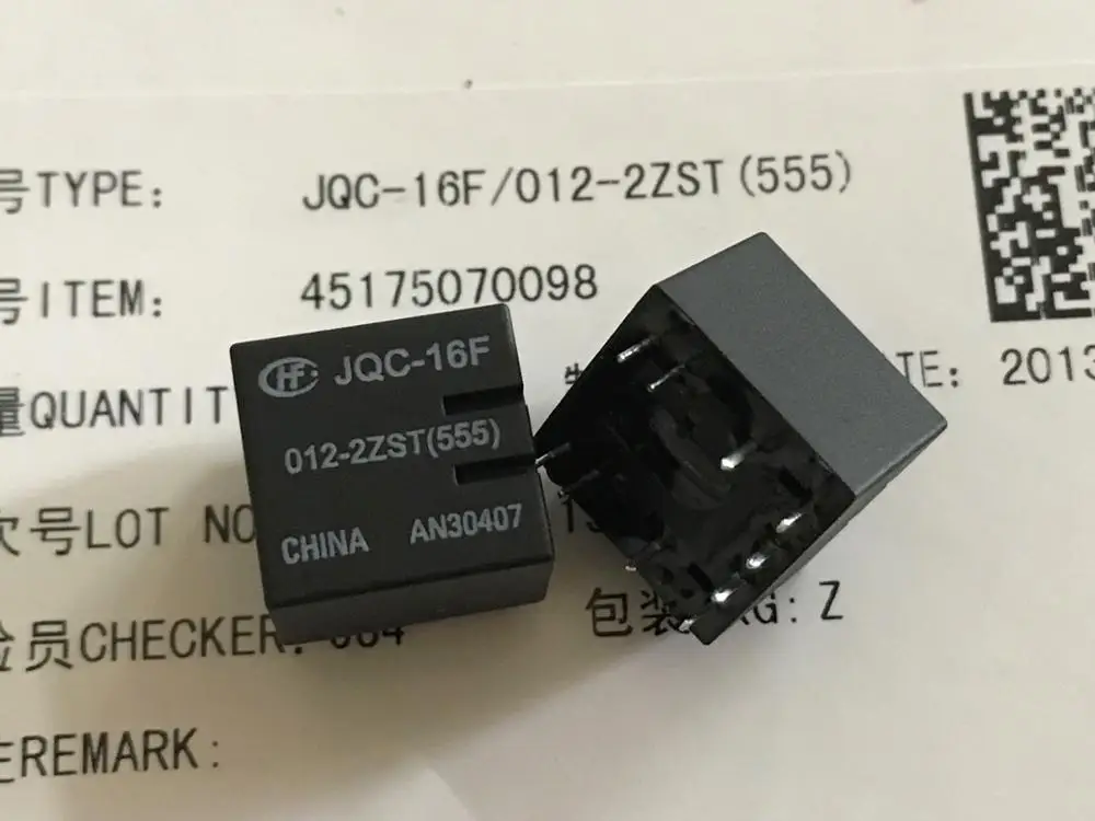 JQC-16F-012-2ZST HFKD/012-2ZST автомобильное реле 30A 12VDC 10 Pins | Обустройство дома