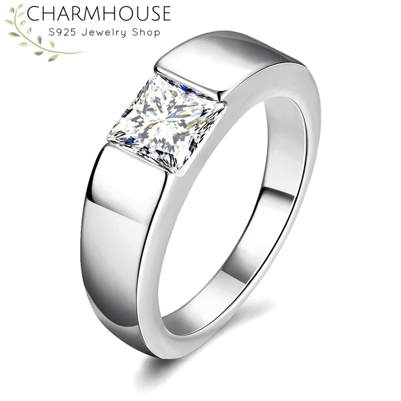 Обручальные кольца для мужчин и женщин кольцо из чистого серебра 925 пробы с