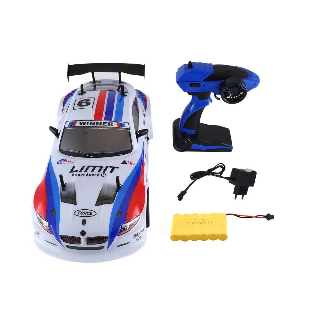 Мини RC автомобиль 1/10 700 мАч 2 4G гоночный 1:10 модель автомобиля 25 км/ч плоский