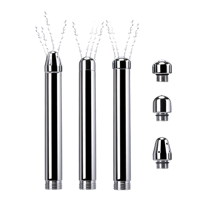 3 головки алюминиевый анальный шприц для интима | Красота и здоровье