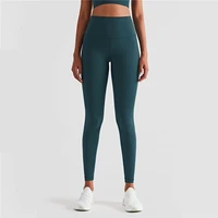 lulu new fitness sports pants sexy tights yoga leggings widened high waist peach hip women athletic gym quick dry gym clothing