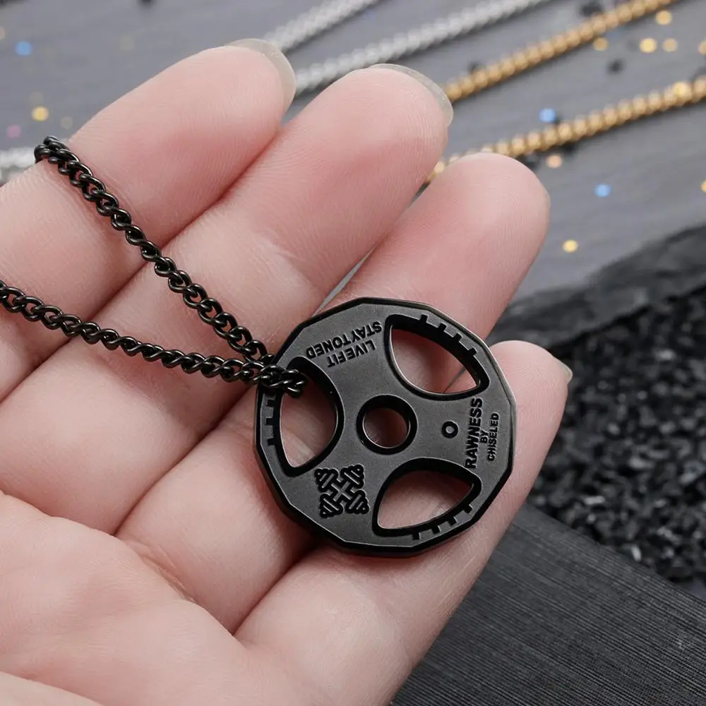 Ожерелье из титановой нержавеющей стали Dingxu для фитнеса тренажерного зала