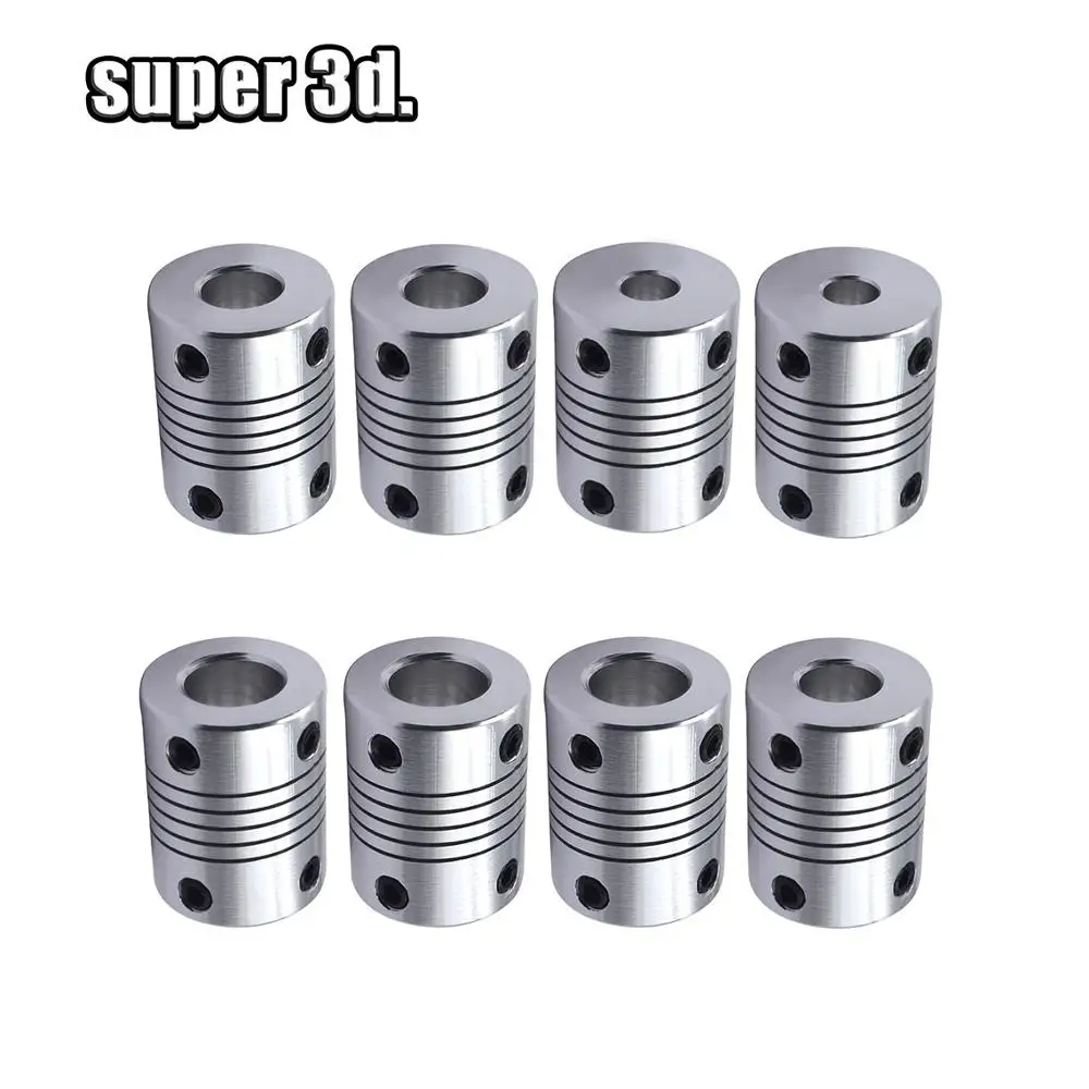 2pcs 3D принтер шаговый двигатель 5x8 мм Гибкая соединительная муфта/муфты вала 5 мм* 8 мм* 25 мм