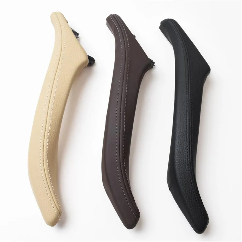 Внутренняя Панель дверной ручки автомобиля кожаная накладка для BMW 5 серии F10 F11 F18