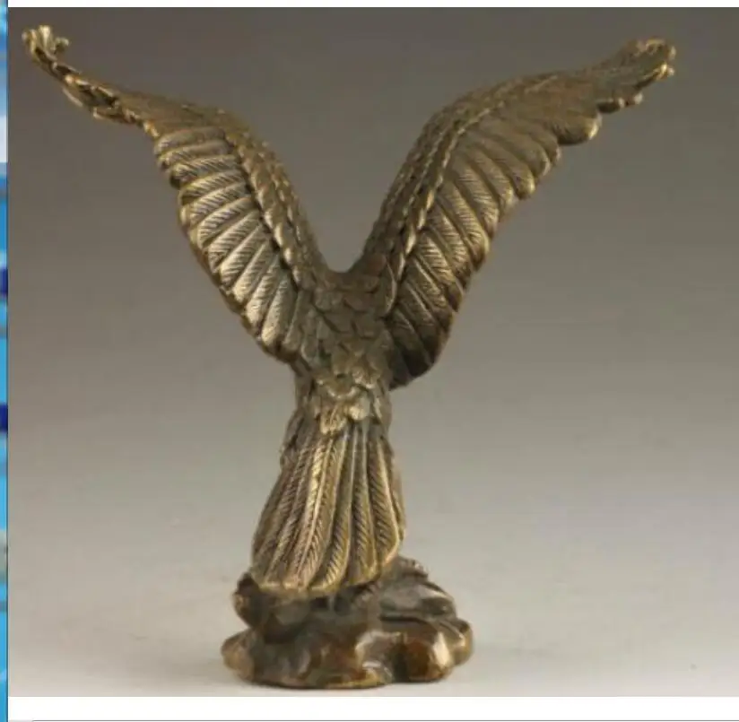 select colour Free Chinese Fengshui Brass king of birds Eagle Hawk Animal sculpture Statue bronze factory outlets high 12cm | Дом и сад