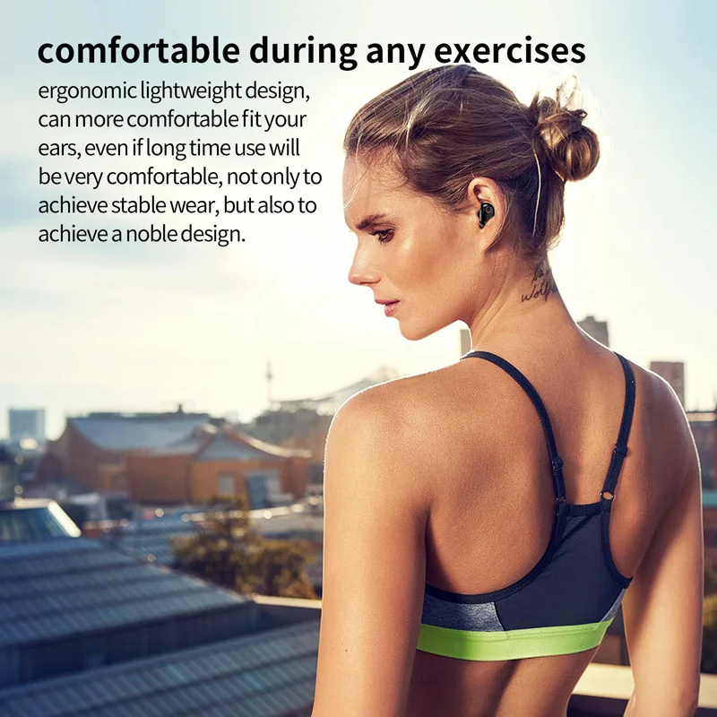 Беспроводные bluetooth-наушники YTOM с сенсорной кнопкой TWS-наушники супер басами