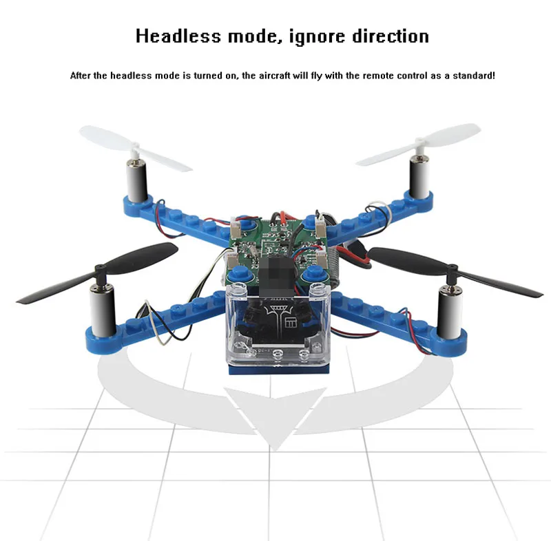 DIY RC дроны строительные блоки Дрон 2 4G 4CH мини 3D Квадрокоптер сборка Обучающие