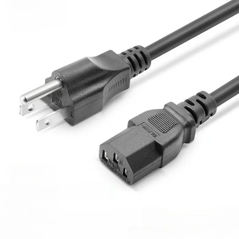 

5-15P-C13 US Japan Canada Brazil Power Extension Cable Cord US Nema 5-15P 3Pin To IEC320 C13 Power Cable Wire 1.5M/5ft 3*0.75mm