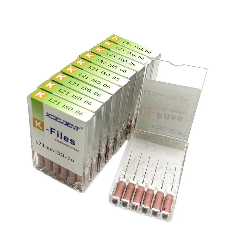 Стоматологические K файлы 10 упаковок 21 мм|Стомотологические сверла и щетки| |
