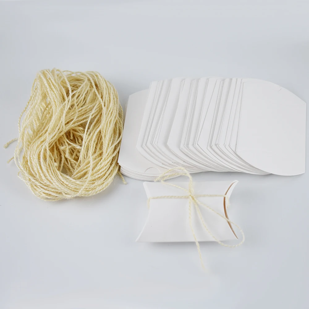 10 шт. крафт Бумага Подушка Форма конфетная коробка Подарочная для свадебных