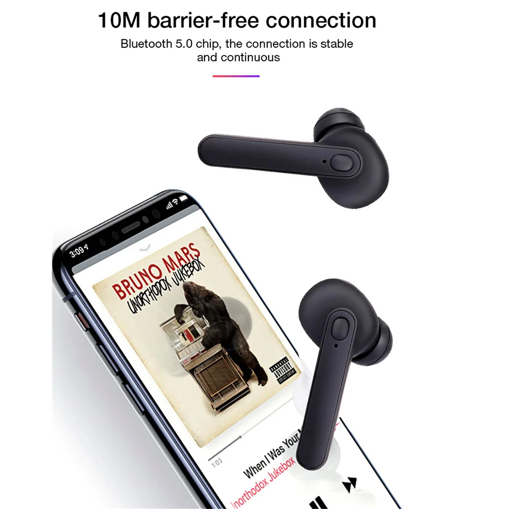 Bluetooth наушники с микрофоном зарядки стручки DT 5 вкладыши TWS 0 Беспроводные