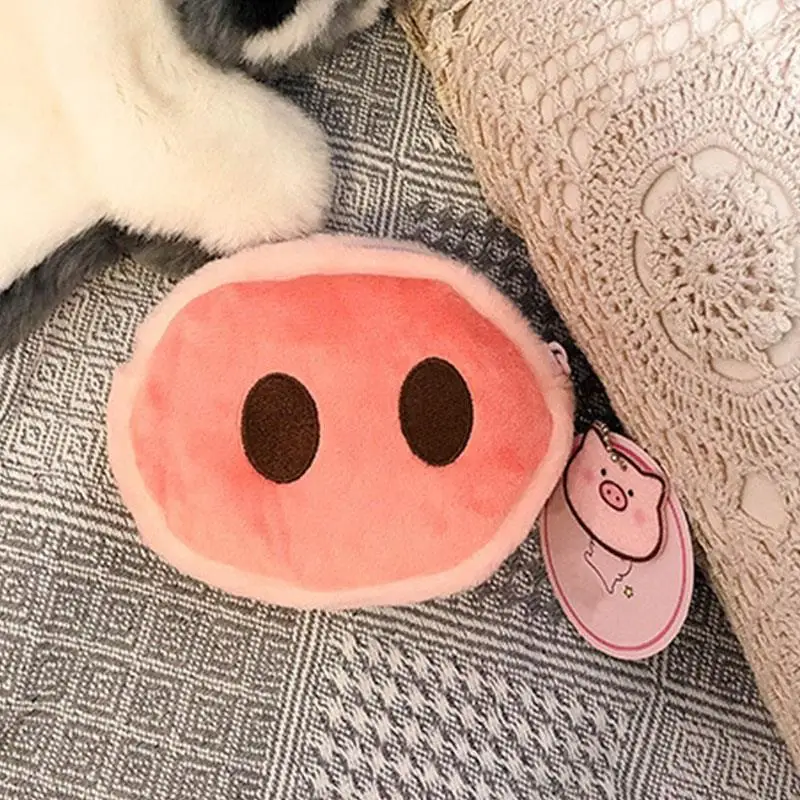

2022 Pig Coin Purses Women's Wallet Pouch Lovely Shape Fluff Clutch Cute Wallet Purse Coin Holder Adult Kids Girls Gift Coin Bag