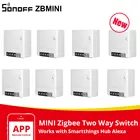 130 шт. Itead SONOFF Zigbee 3,0 ZB MINI Smart Switch двухсторонний переключатель дистанционного управления через приложение умный дом работает со SmartThings