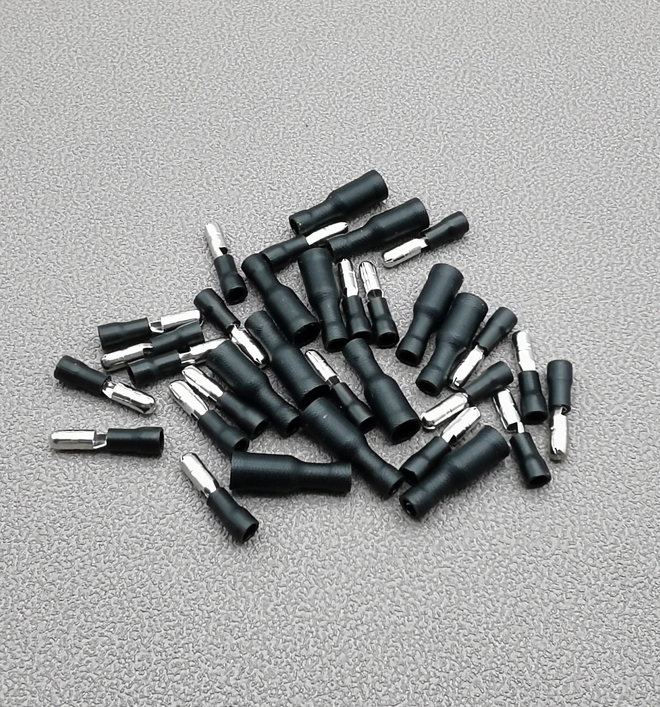 

50pcs 25pcs Female 25pcs Male Insulated Electric Connector Crimp Bullet terminal for 22~16 AWG Audio Wiring FRD MPD1.25-156