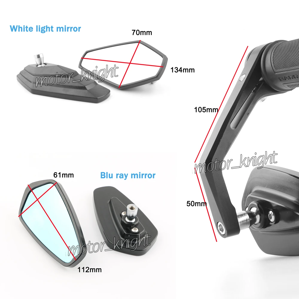 Универсальные алюминиевые зеркала заднего вида с ЧПУ для DUKE390 125 250 790 1290 690 RC390R Super