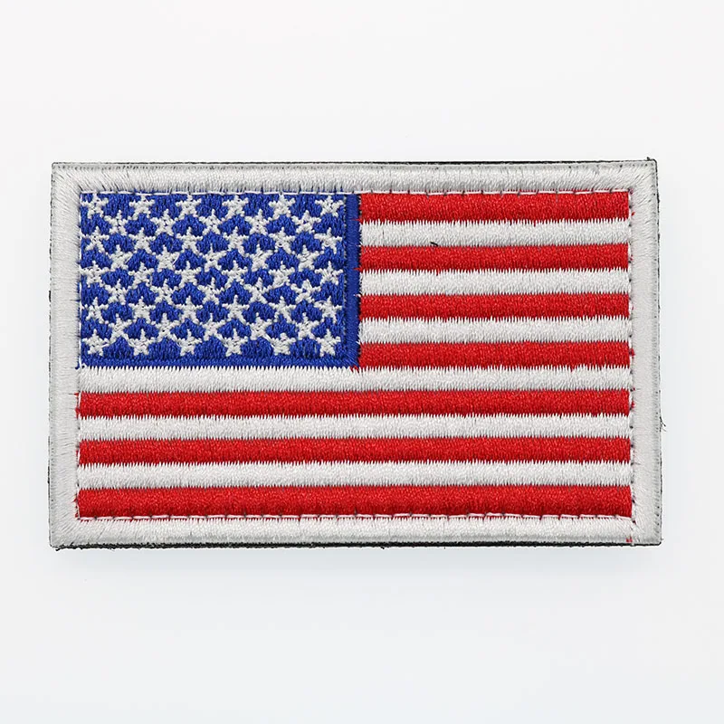 Значок с вышивкой в виде американского флага военная Униформа США золотой