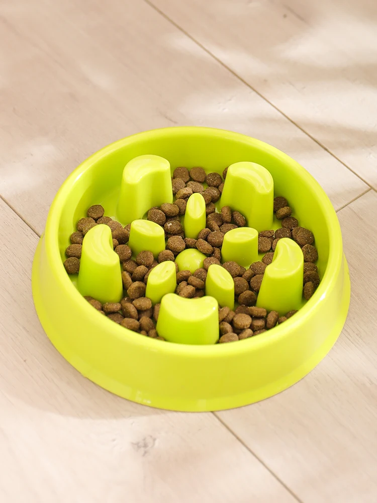 

Dog Bowl Slow Food Bowl Dog Bowl Dog Food Bowl Dog Teddy Fighting Puppies Single Bowl Cat Bowl Pet Supplies