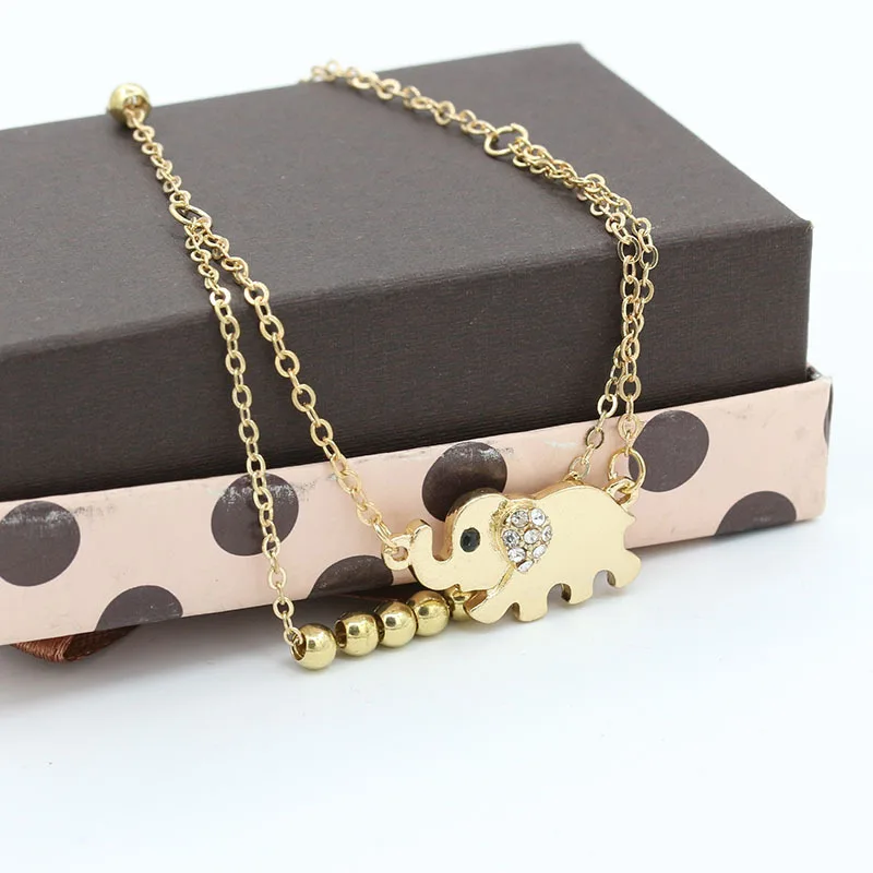 Минималистичные ювелирные изделия из нержавеющей стали браслет со слоном на