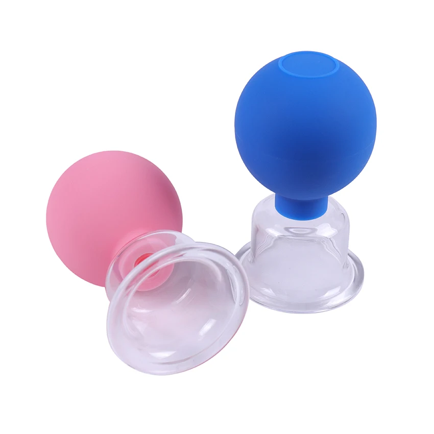 

1PC Vacuum Cupping Cups Rubber Head Glass Anti Cellulite Massage Chinese Therapy Body Cupping Health Massage Tool