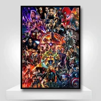 avengers endgame canvas poster marvel movie poster canvas wall art home canvas painting for living room home decor cuadros gift