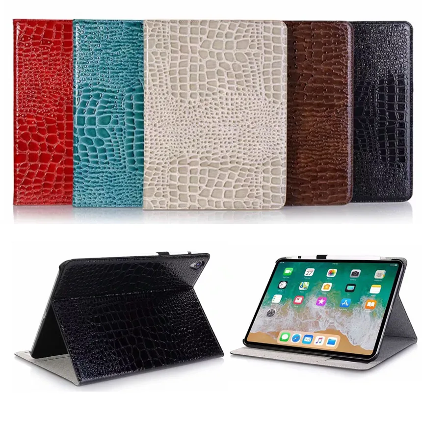 Флип-чехол для iPad Pro 12. 9, Роскошный чехол из крокодиловой кожи PU A1584 A1652 Brasket Stand Funda для iPad Pro 12,9
