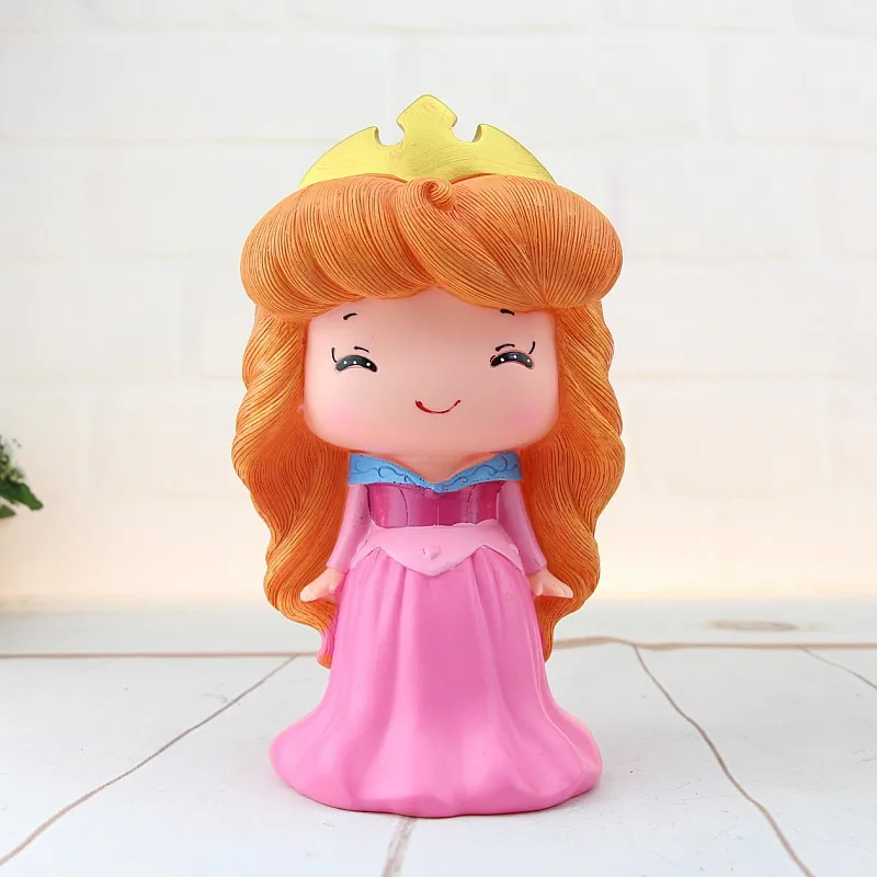 Виниловая коробка для монет и купюр с изображением принцессы русалки копилка