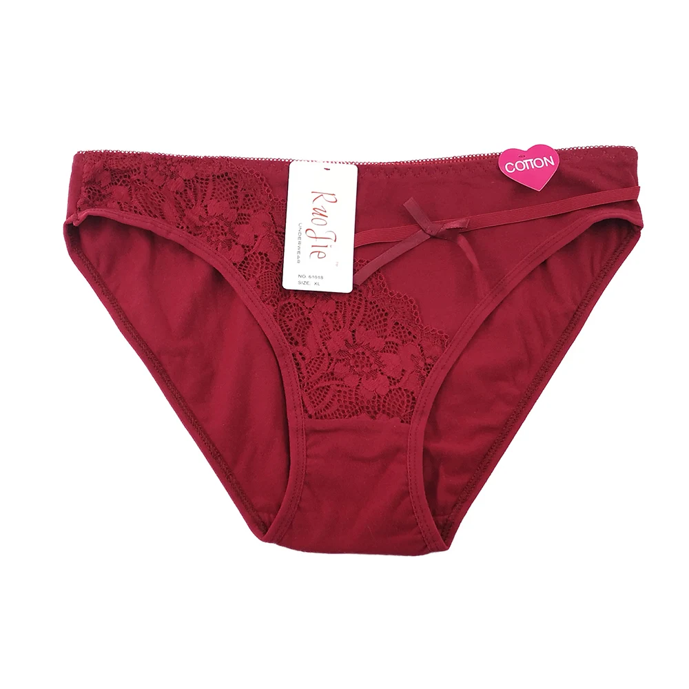 5 шт. хлопковые женские трусики кружевные трусы с бантом сексуальное нижнее белье