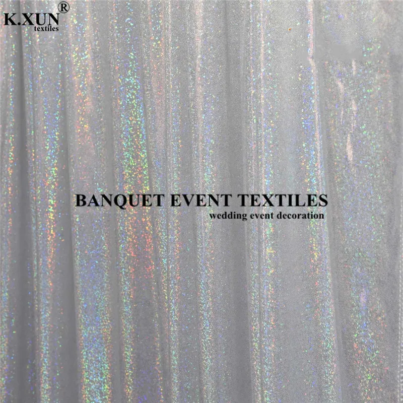 Лазерный серебристый голографический тканевый фон для фотографий размером 5 х6