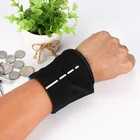 Светоотражающий Карманный Кошелек на молнии на запястье, сумка для бега, езды, кошелек на запястье, карманный спортивный ремешок на запястье, сумка для хранения ключей и монет