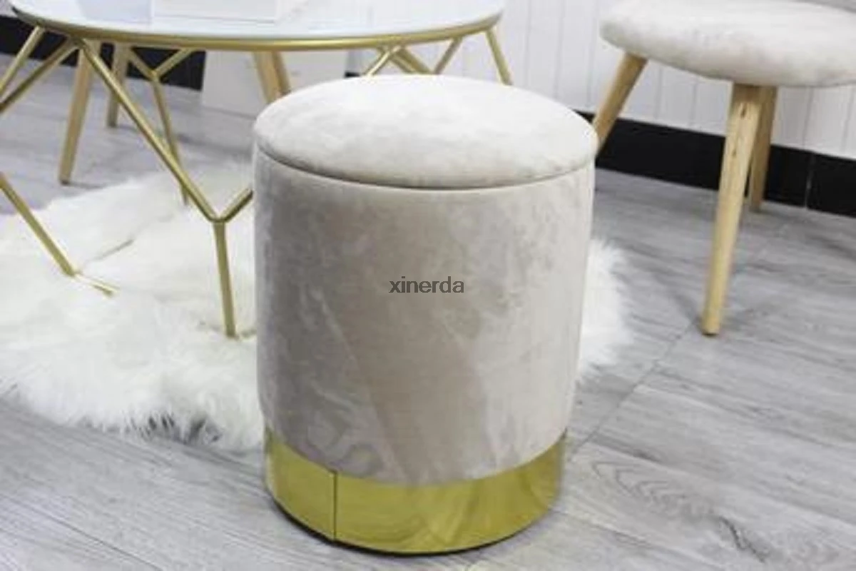 Современный круглый стул для макияжа креативный модный чайный столик табурет