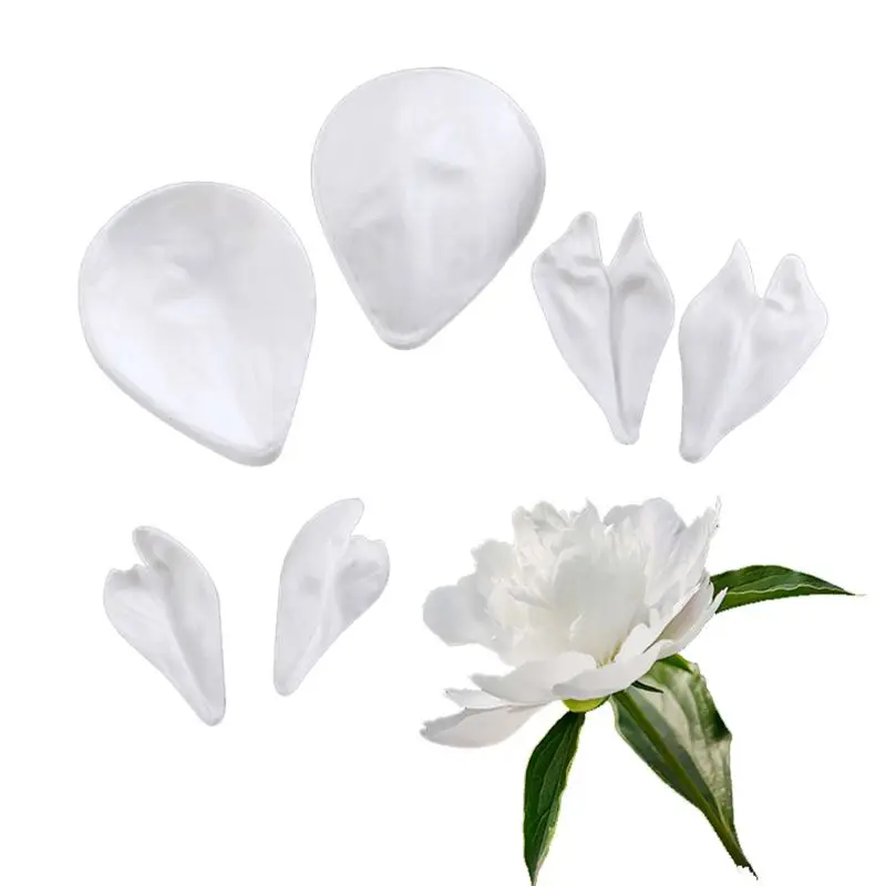 

Good 9pcs/set Peony Petals Veiner Cutter Silicone Fondant Sugarcraft Mold Cake Decorating Tools Gumpaste Mould for Bakery