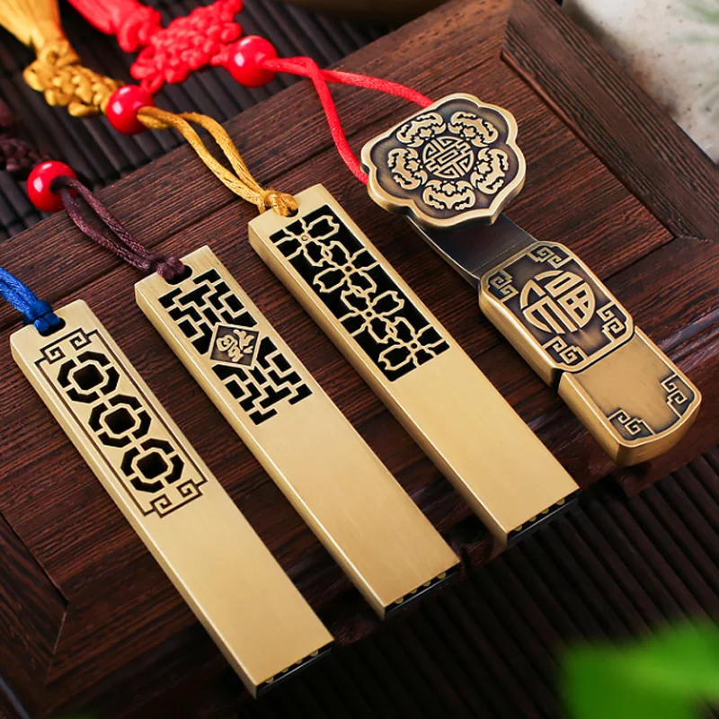 

China Wind U disk fixed bidding creativity 16g exhibition gift 32g high-speed metal 8g flash drive