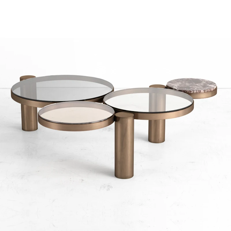 

TT светильник ный легкий роскошный чайный столик из закаленного стекла креативный индивидуальный специальный комбинированный чайный столи...