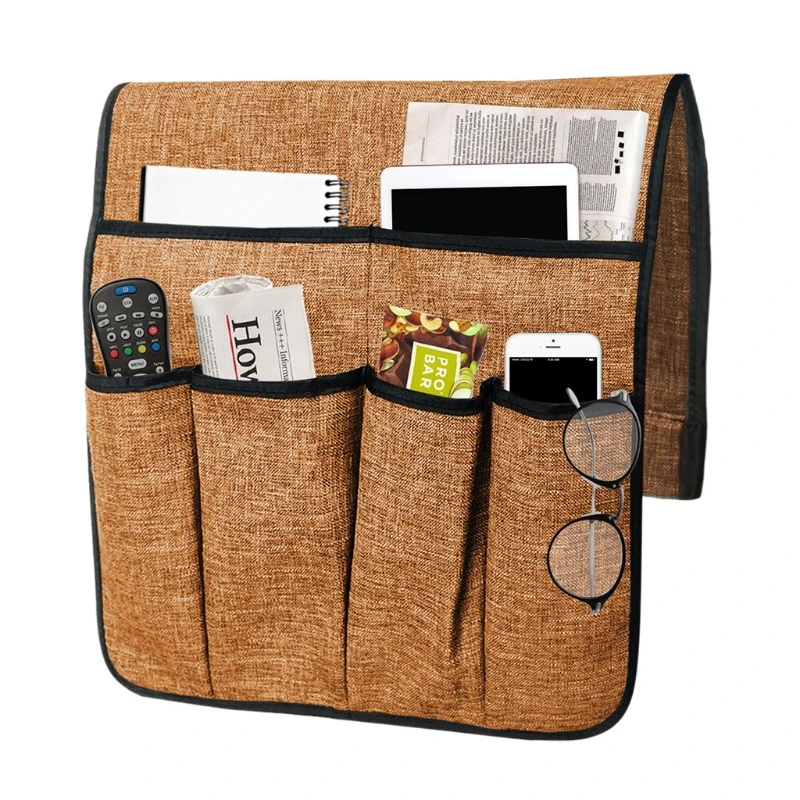 

Armrest Organizer Armchair Storage with 6 Pockets for Smart Phone, Book, Magazines Ipad, TV Remote Control Holder